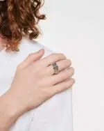 Fope Anello Flex'it con diamanti neri - 58604AX_BN - FOPE