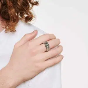 Fope Anello Flex'it con diamanti neri - 58604AX_BN - FOPE