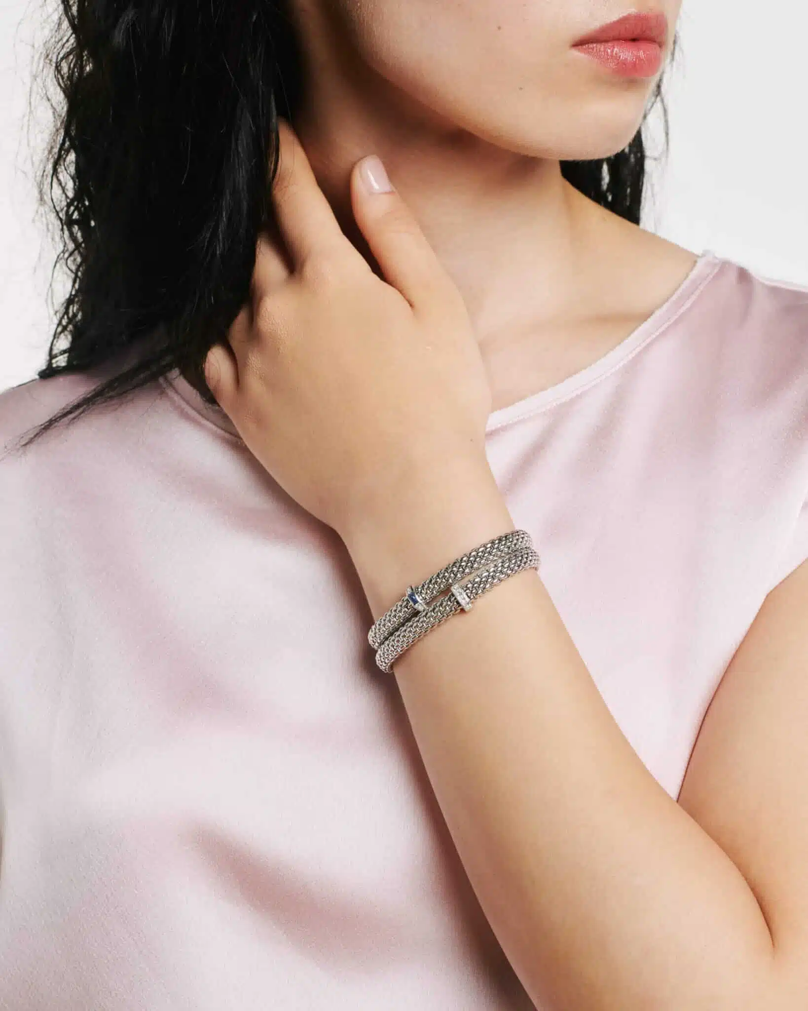 Fope Bracciale Flex'it con zaffiro - 58302BX_B2 - FOPE - immagine 4