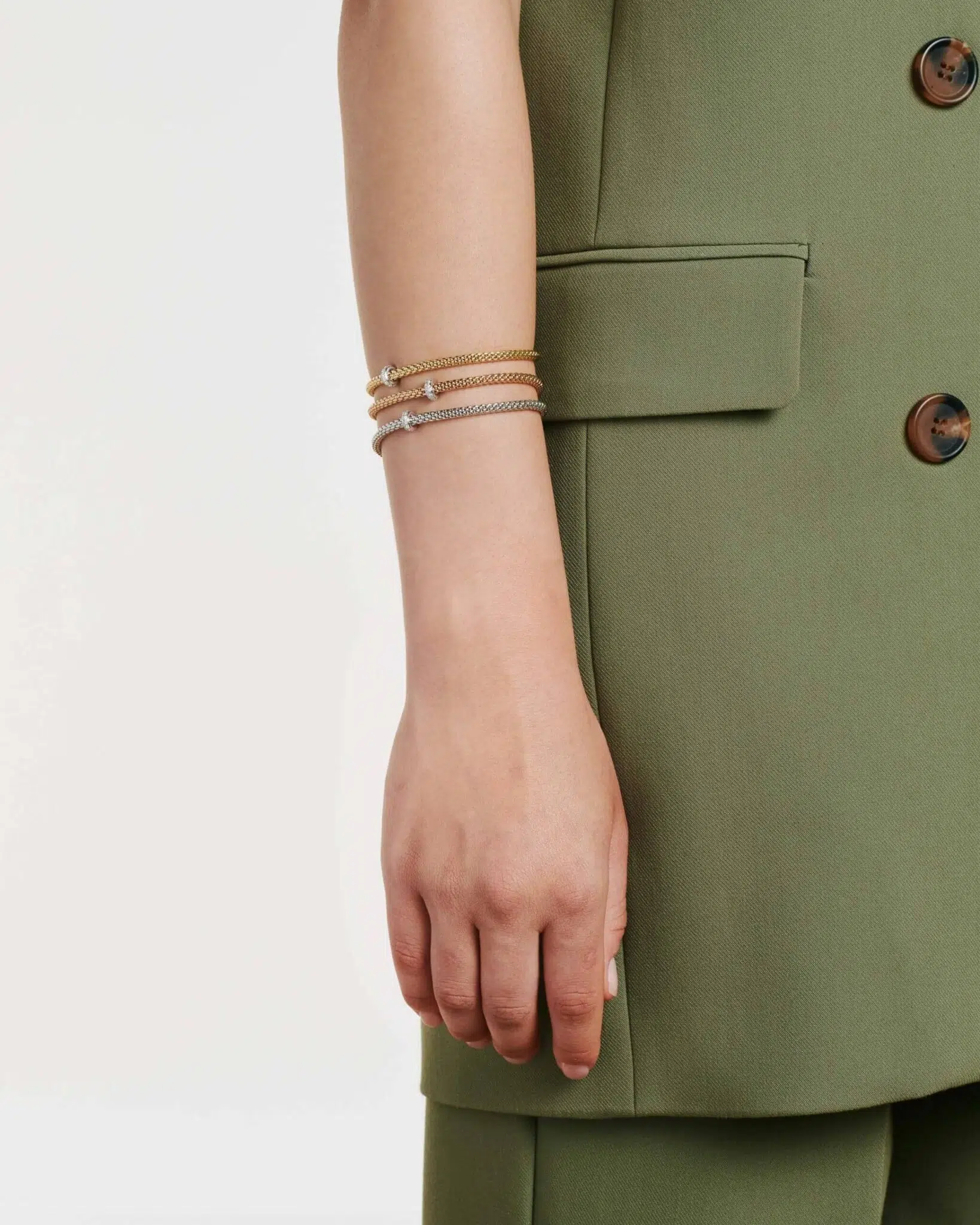 Fope Bracciale Flex'it con diamanti - 74508BX_BB - FOPE