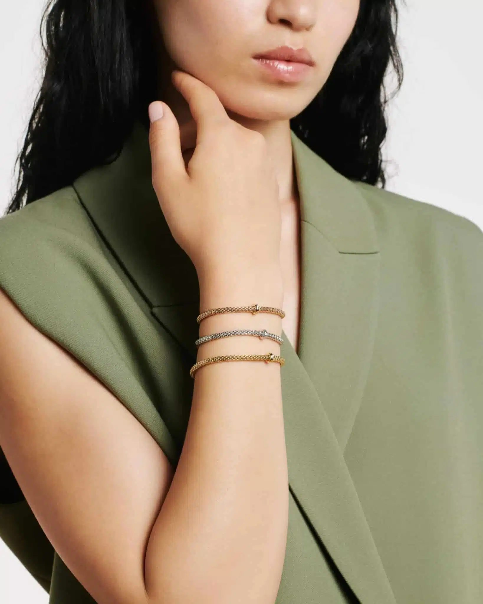 Fope Bracciale Flex'it con brillante bianco - 01M08BX_BB - FOPE - immagine 5