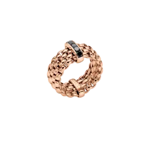 Fope Anello Flex'it con diamanti neri - 52504AX_BN - FOPE