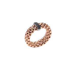 Fope Anello Flex'it con diamanti neri - 55902AX_BN - FOPE