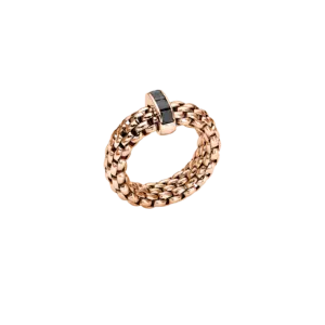 Fope Anello Flex'it con diamanti neri - 58402AX_BN - FOPE