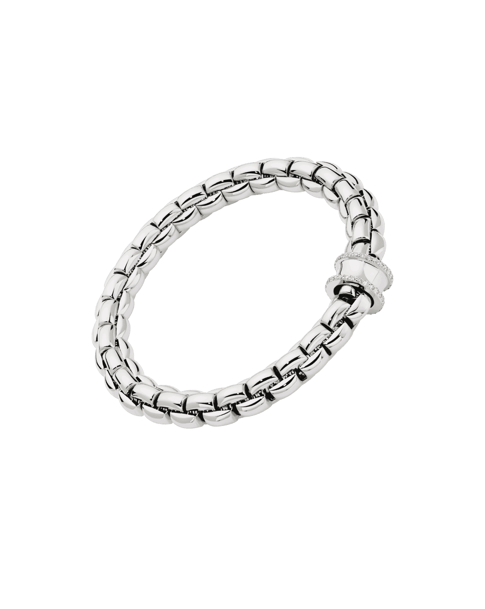 Fope Bracciale Flex'it con pavé di diamanti - 60811BX_BB - FOPE