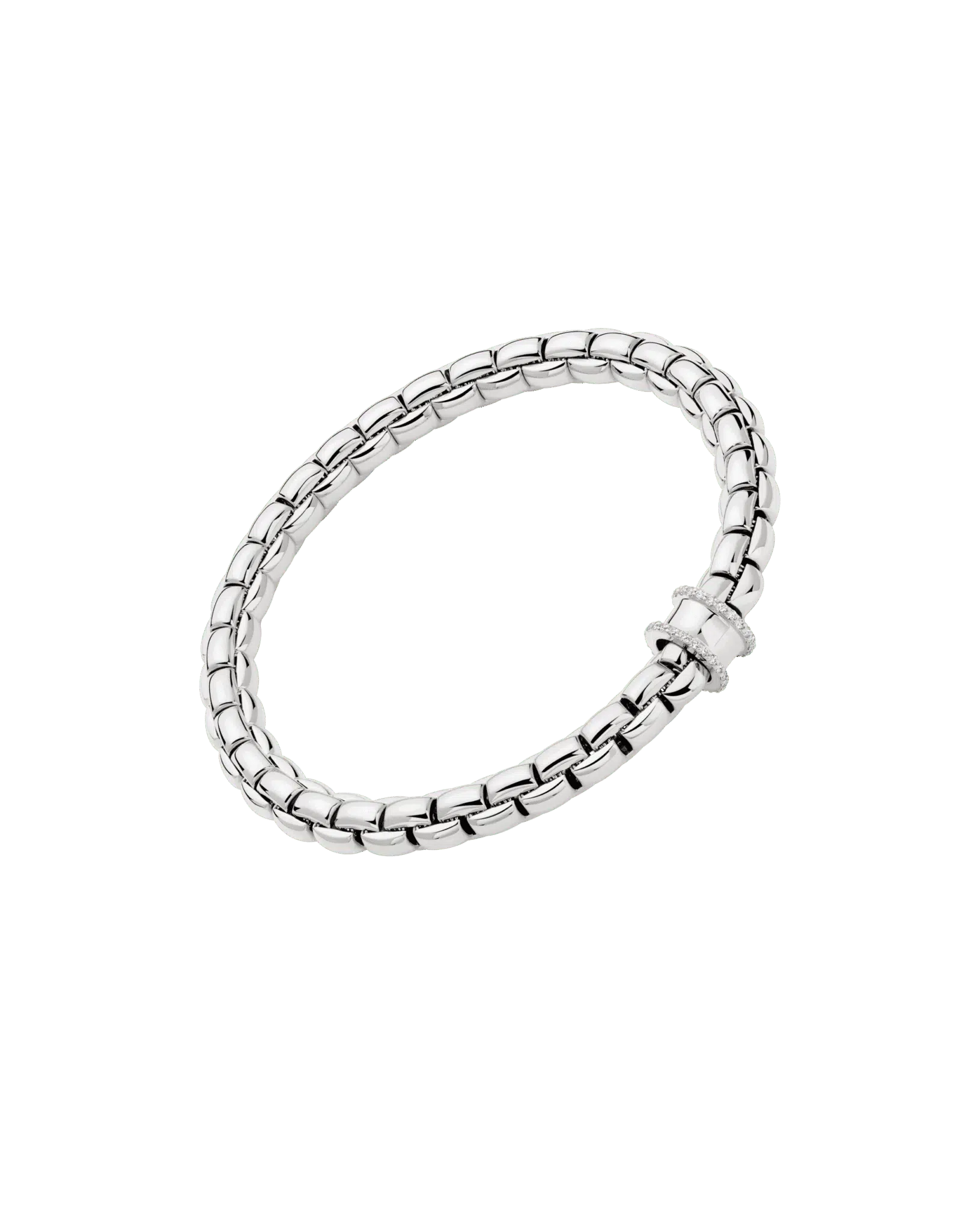 Fope Bracciale Flex'it con pavé di diamanti - 70805BX_BB - FOPE
