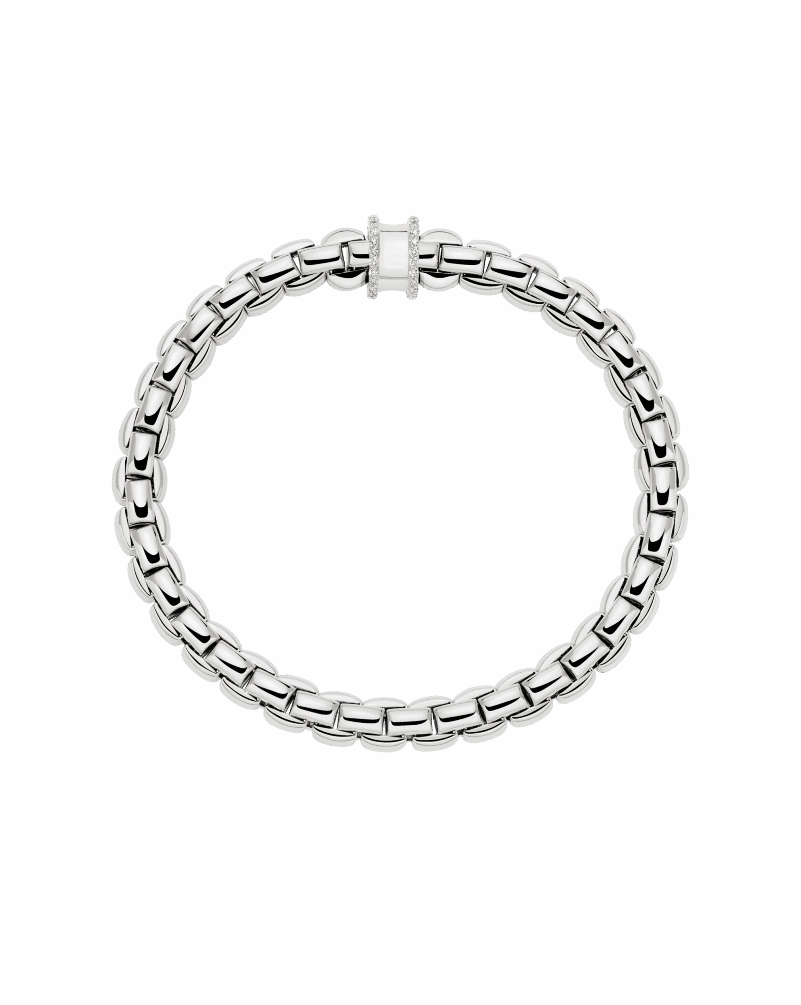 Fope Bracciale Flex'it con pavé di diamanti - 70805BX_BB - FOPE - immagine 3