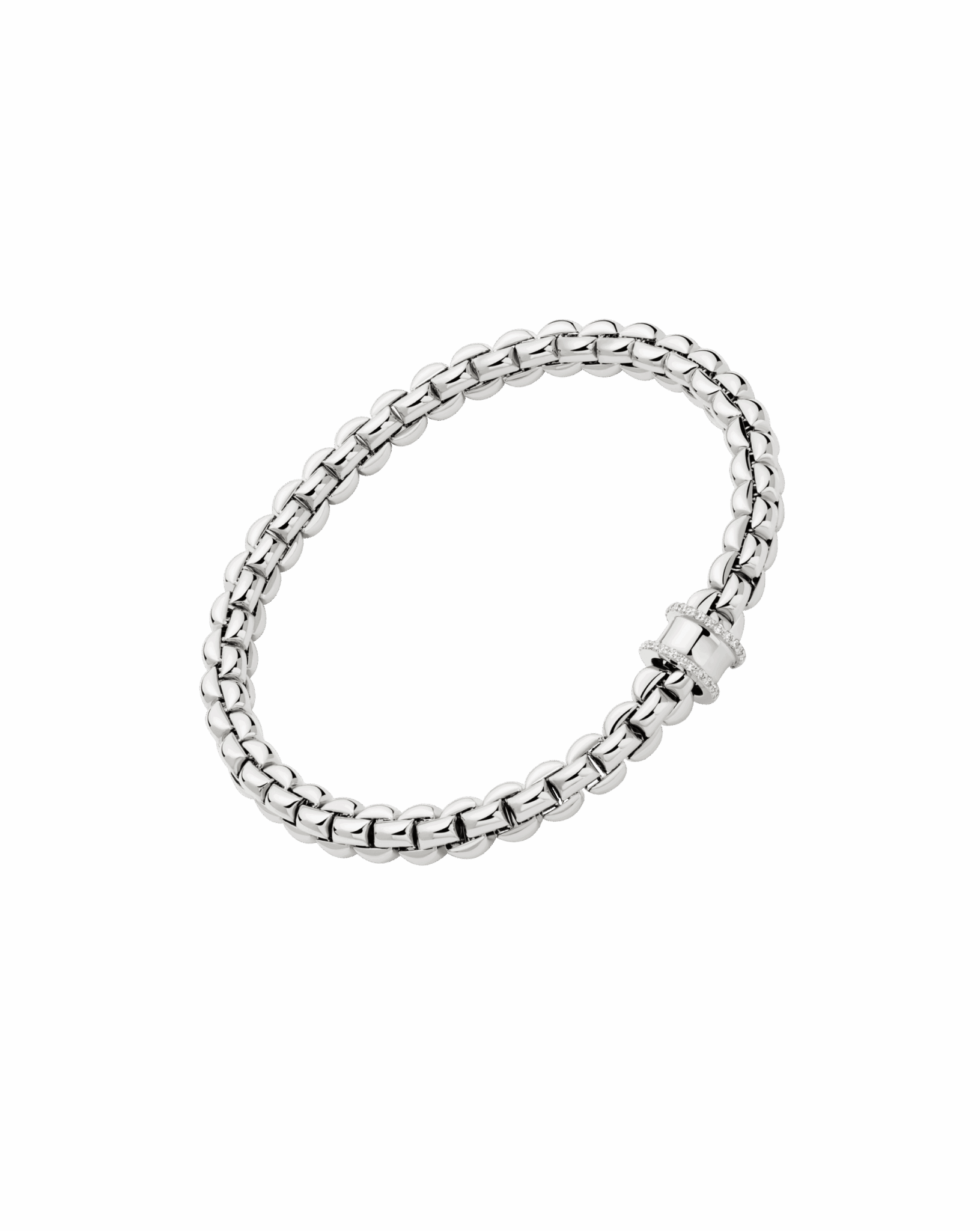 Fope Bracciale Flex'it con pavé di diamanti - 72810BX_BB - FOPE