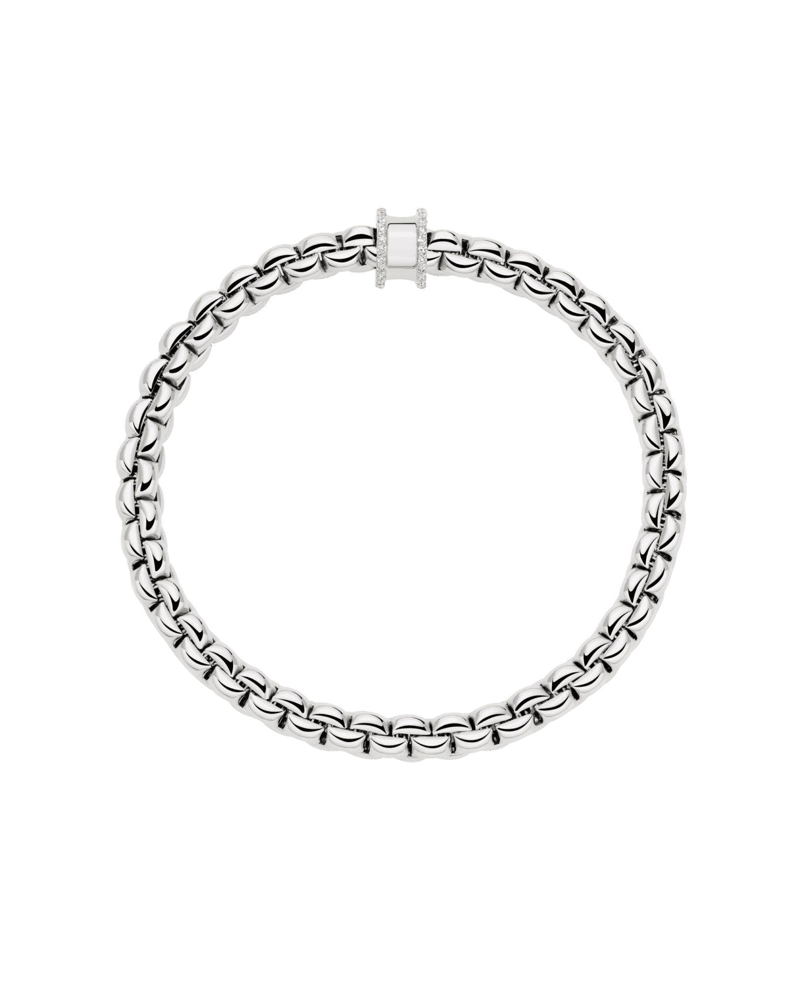 Fope Bracciale Flex'it con pavé di diamanti - 72810BX_BB - FOPE - immagine 3