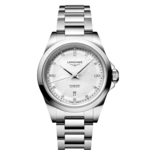 Longines Conquest 30 mm Automatico Madreperla L3.320.4.87.6 - Gioielleria Nicolis