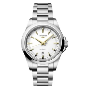 Longines Conquest 30 mm Quarzo Bianco L3.350.4.12.6 - Gioielleria Nicolis