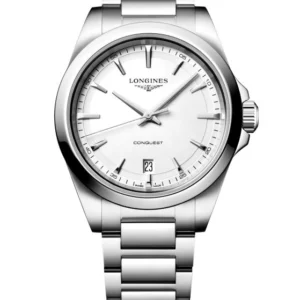 Longines Conquest 38 mm Quarzo Bianco L3.750.4.12.6 - Gioielleria Nicolis