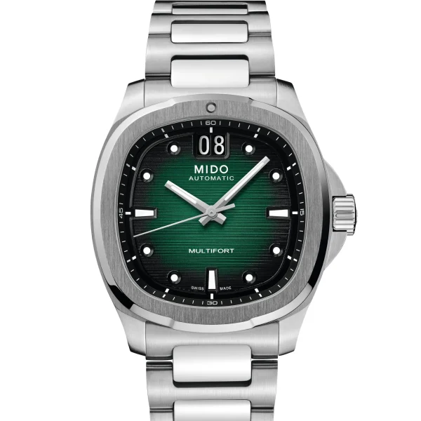 Mido Multifort TV Big Date 40 mm Automatico Verde M0495261109100