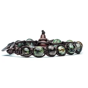 BHS900-12 BRACCIALE AGATA VERDE 8MM - Gioielleria Nicolis
