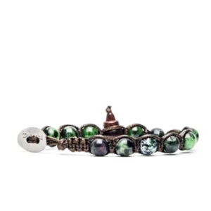 BHS900-244 BRACCIALE ZOISITE RUBINO - Gioielleria Nicolis