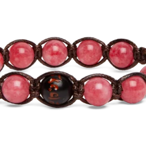 BHS906-198 BRACC. 5 ELEMENTI GIADA WATERMELON - Gioielleria Nicolis