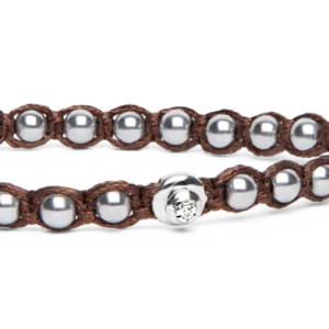 BHS907-22W BRACC. EMATITE ARGENTO - Gioielleria Nicolis