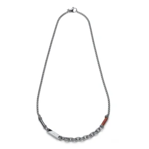 4314 COLLANA U. ACC. DIASPRO ED EMATITE - Gioielleria Nicolis