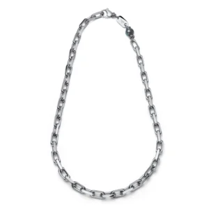 4317 COLLANA UOMO ACC. FORZATINA PERLA NERA - Gioielleria Nicolis